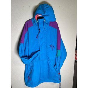 Vintage EMS Eastern Mountain Sports Windbreaker Hooded Jacket size XL MEN’S